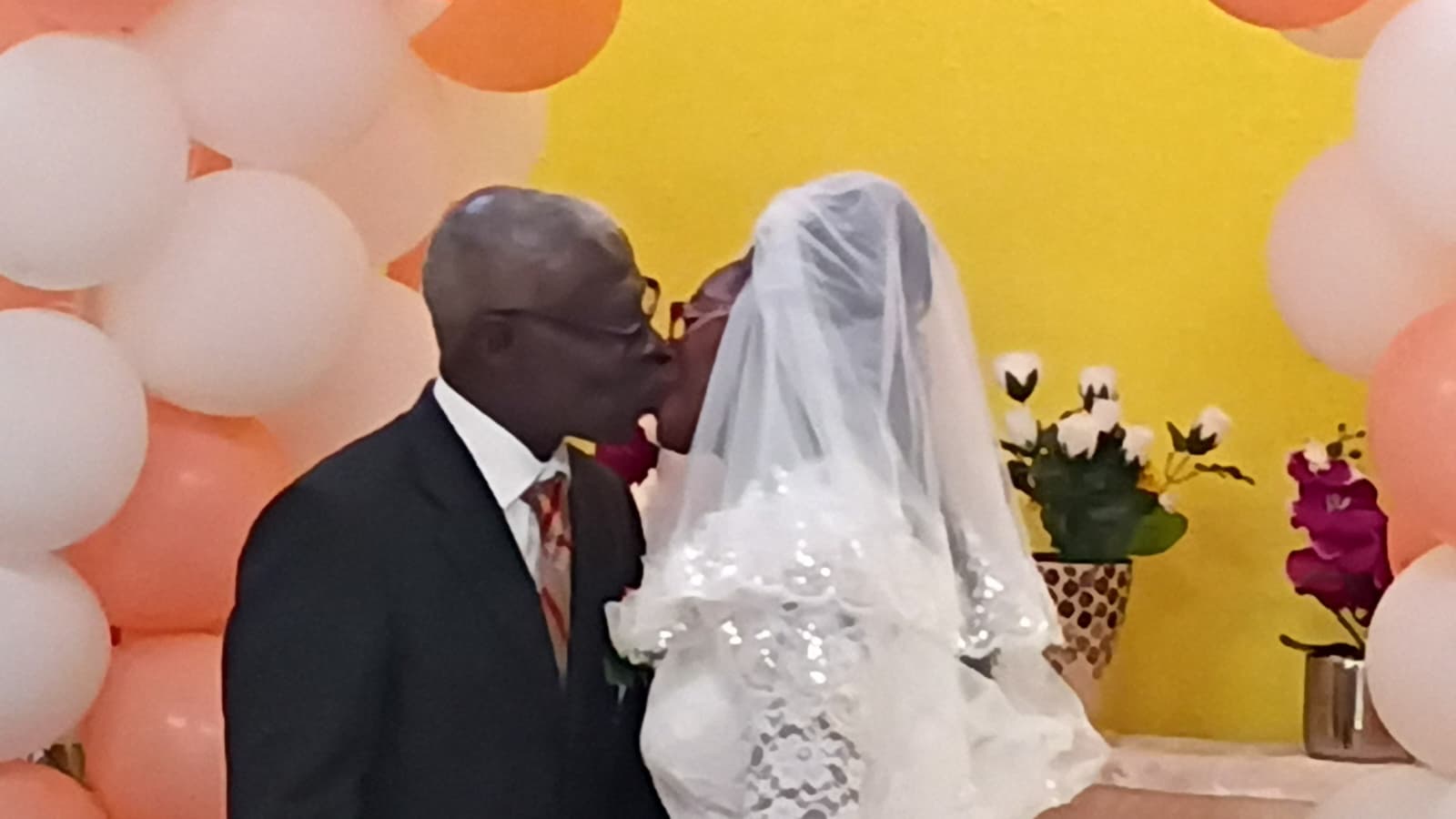 A couple together at a celebration